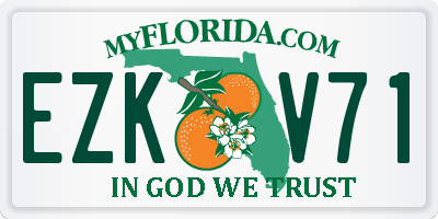 FL license plate EZKV71