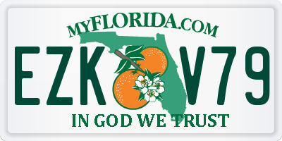 FL license plate EZKV79