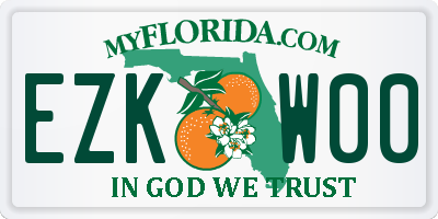 FL license plate EZKW00