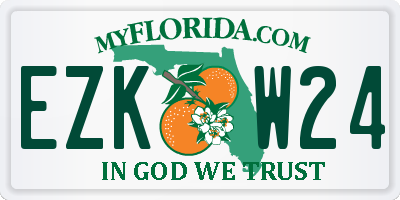 FL license plate EZKW24