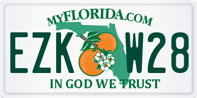 FL license plate EZKW28