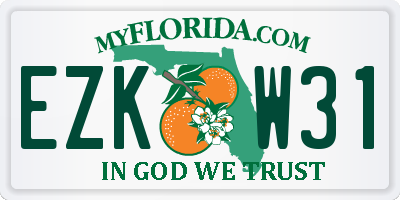 FL license plate EZKW31