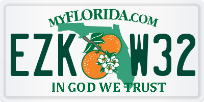 FL license plate EZKW32