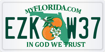 FL license plate EZKW37