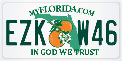 FL license plate EZKW46