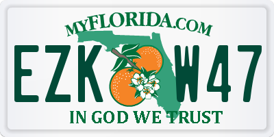 FL license plate EZKW47