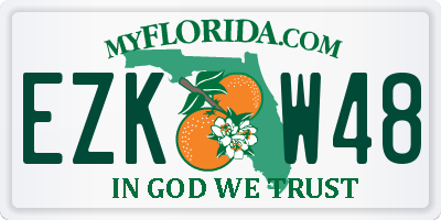 FL license plate EZKW48