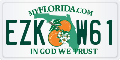 FL license plate EZKW61