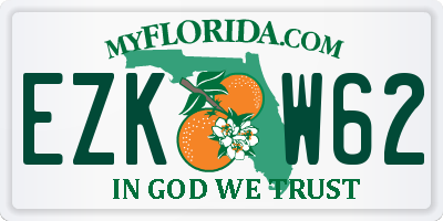 FL license plate EZKW62