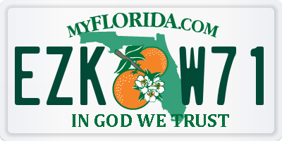 FL license plate EZKW71