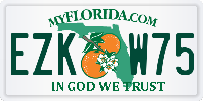 FL license plate EZKW75