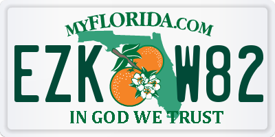 FL license plate EZKW82