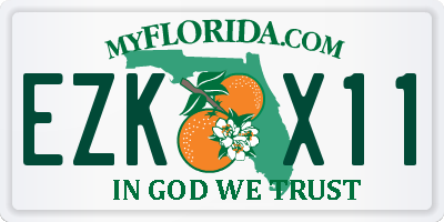 FL license plate EZKX11