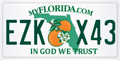 FL license plate EZKX43