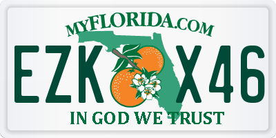 FL license plate EZKX46