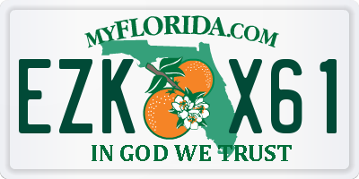 FL license plate EZKX61