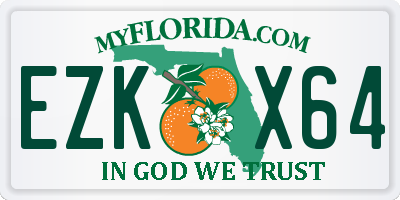 FL license plate EZKX64