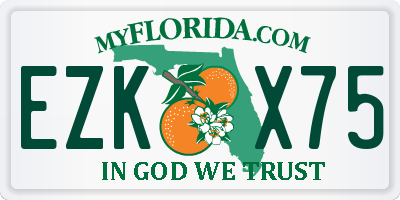 FL license plate EZKX75