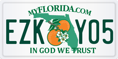 FL license plate EZKY05