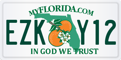 FL license plate EZKY12