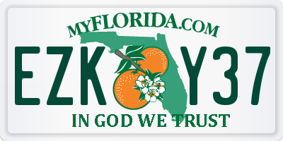 FL license plate EZKY37