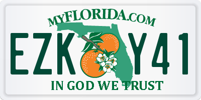 FL license plate EZKY41