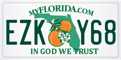 FL license plate EZKY68