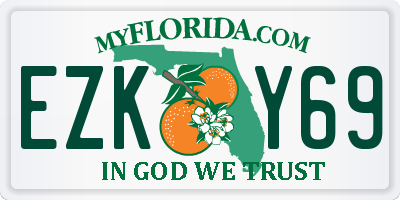 FL license plate EZKY69