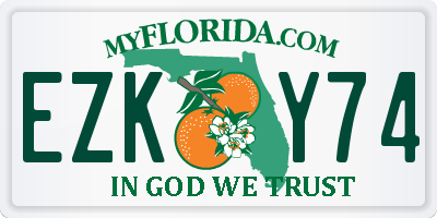 FL license plate EZKY74