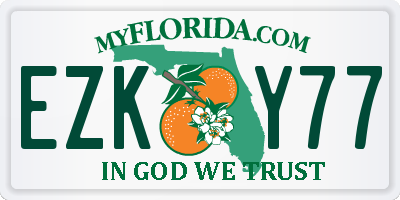 FL license plate EZKY77