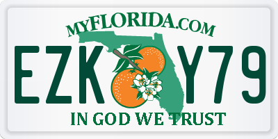 FL license plate EZKY79