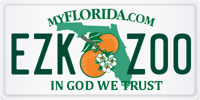 FL license plate EZKZ00