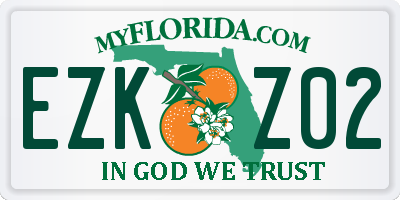 FL license plate EZKZ02