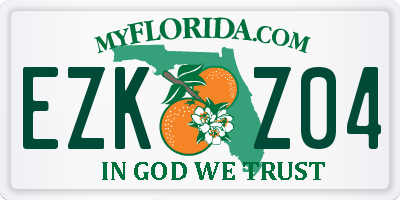 FL license plate EZKZ04