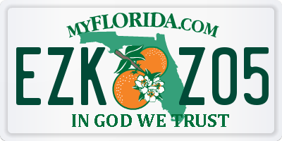 FL license plate EZKZ05