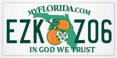 FL license plate EZKZ06