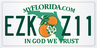 FL license plate EZKZ11