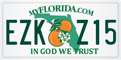 FL license plate EZKZ15