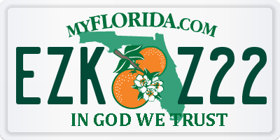 FL license plate EZKZ22