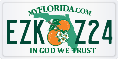 FL license plate EZKZ24