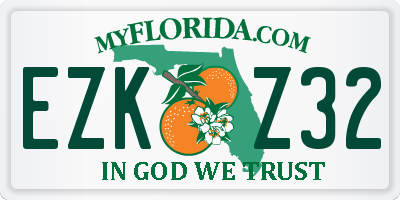 FL license plate EZKZ32