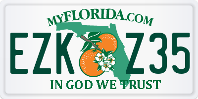 FL license plate EZKZ35