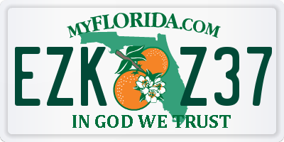 FL license plate EZKZ37