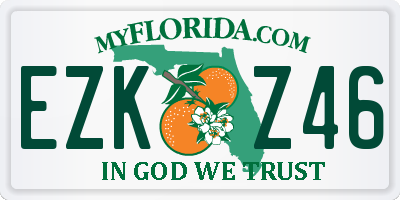 FL license plate EZKZ46