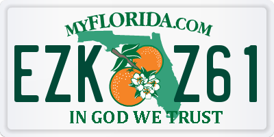 FL license plate EZKZ61