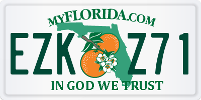 FL license plate EZKZ71