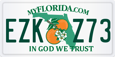 FL license plate EZKZ73