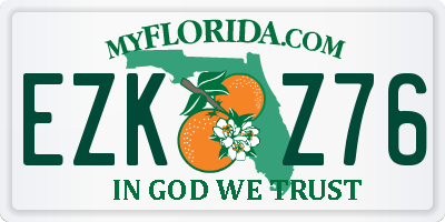 FL license plate EZKZ76