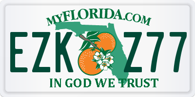 FL license plate EZKZ77