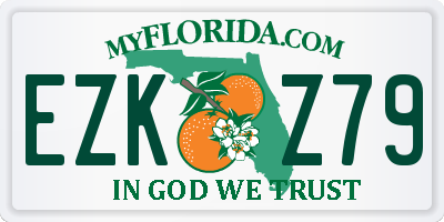 FL license plate EZKZ79